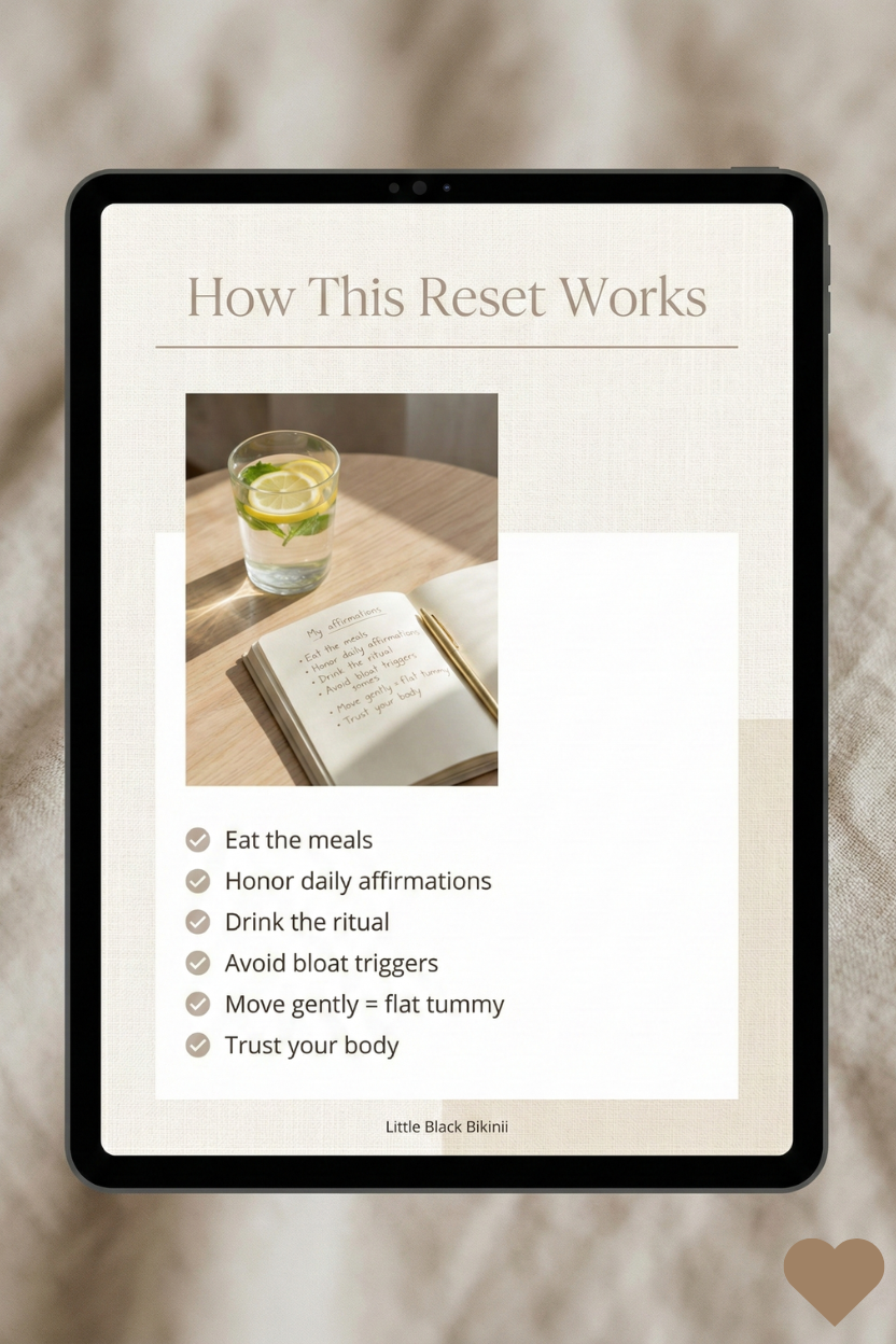5-Day Flat Tummy Reset: Soft Living Edition